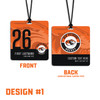 Impact Series Bag Tags -3.5 x 3.5" — custom UV-printed by My Team Identity, design option 5