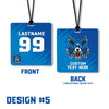 VELOCITY SERIES - 3.5 x 3.5" - Custom Team Bag Tags — custom UV-printed by My Team Identity, design option 8
