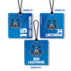 VELOCITY SERIES - 3.5 x 3.5" - Custom Team Bag Tags — custom UV-printed by My Team Identity, design option 11
