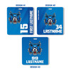 VELOCITY SERIES - 3.5 x 3.5" - Custom Team Bag Tags