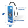 Slim Velocity Series Bag Tags — custom UV-printed by My Team Identity, design option 2