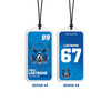 Slim Velocity Series Bag Tags — custom UV-printed by My Team Identity, design option 4