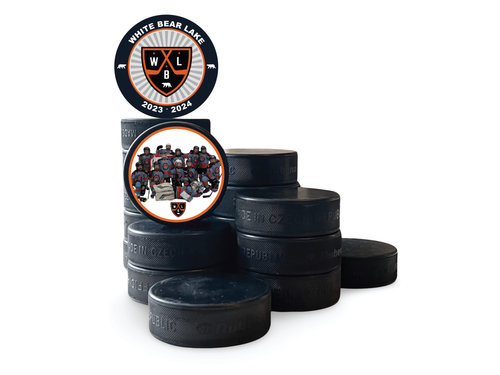 PRO PHOTO + LOGO CUSTOM HOCKEY PUCK