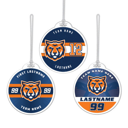 Max Series Round Custom Bag Tags -3 Design Options — custom UV-printed by My Team Identity