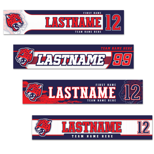 Premiere Locker Room Nameplates - Customized to your Team