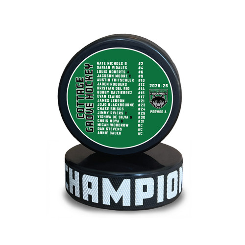 Premiere Roster Pucks - with Optional Logo and EDGE PRINT