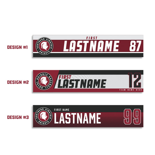 Performance Series Locker Room Nameplates - Customized to your Team