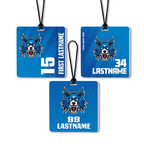 VELOCITY SERIES - 3.5 x 3.5" - Custom Team Bag Tags
