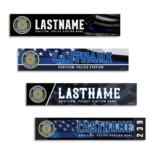 Police Series Nameplates - Customized to your Police Station