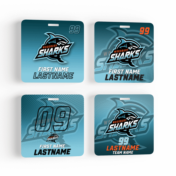 ELITE SERIES - Square Custom Team Bag Tags - 4 Design Options — custom UV-printed by My Team Identity