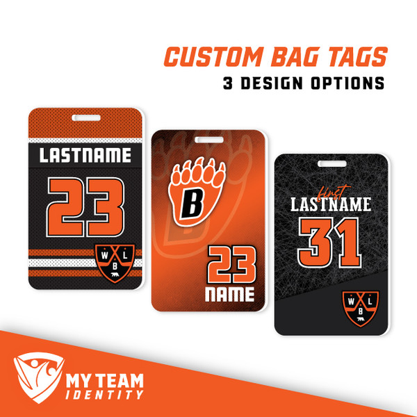 White Bear Lake Hockey Bag Tags