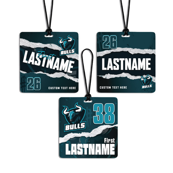 Apex Series Bag Tags -3.5 x 3.5" - 3 Design Options — custom UV-printed by My Team Identity