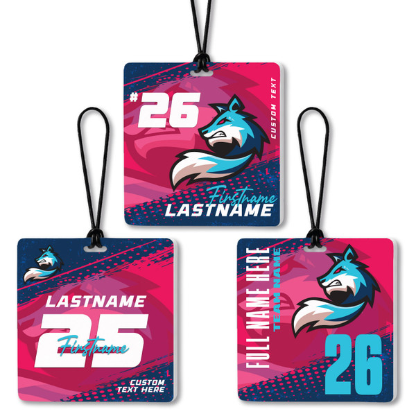 Summit Series Bag Tags -3.5 x 3.5" — custom UV-printed by My Team Identity