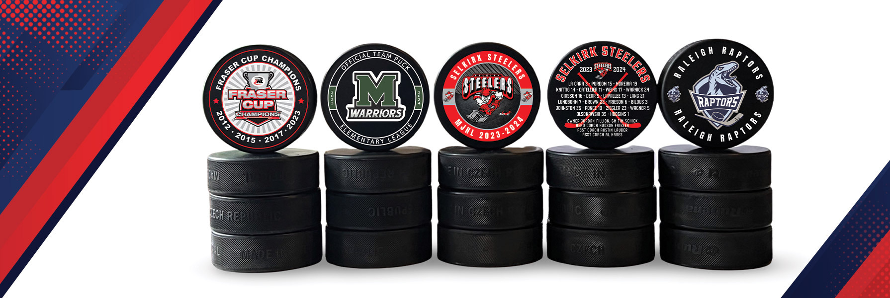 Custom Hockey Pucks to Your Team