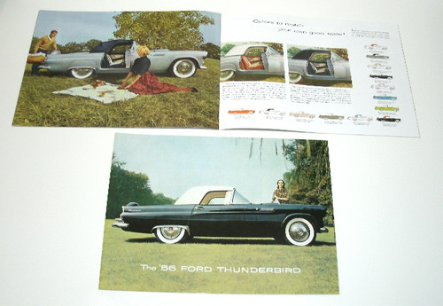 1956 Thunderbird Color Sales Brochure 16 Pages #110-66 *ON SALE*