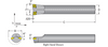 DORIAN TOOL EDP # 57708            S12M-DCLC-3