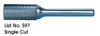 MORSE CUTTING TOOLS EDP: 83205     DESCRIPTION: 597 BURR SA-1L S/C 1/4"