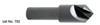 MORSE CUTTING TOOLS EDP: 85779     DESCRIPTION: 752 5/8" 90' 1FL CTSK HSS BLK