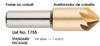 MORSE CUTTING TOOLS EDP: 25694     DESCRIPTION: 1755 1/4" 90' 6FL CTSK COB TIN