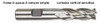 MORSE CUTTING TOOLS EDP: 44154     DESCRIPTION: 4550 15/32 X 1/2 4FL SE C/C HSS BRT