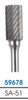 MORSE CUTTING TOOLS EDP: 59678     DESCRIPTION: 5970 BURR SA-51 S/C 1/4"