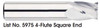 MORSE CUTTING TOOLS EDP: 57049     DESCRIPTION: 5975 7/16 X 7/16 4FL SE STUB SC BRT