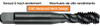 MORSE CUTTING TOOLS EDP: 60939     DESCRIPTION: 2096C HPT 3/8-16 SP/FL H5 3FL TICN