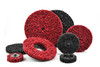 SHUR-BRITE 4" x 1/2" Black Arbor Mounted Stripping Wheel, XCRS PACKAGE OF 10