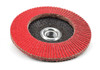 SHUR-KUT 4-1/2" x 5/8"-11 Type 29 Ceramic Grinding Aid Flap Disc, 60 Grit PACKAGE OF 10