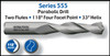 UT15505TN |   1/8" TiN Cutting Tools: H.S.S. & Solid Carbide/Parabolic Drill   TiN Coated