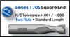 UT17034 |   9/16x1-1/4x3-1/2 2FLT SQ NC EM   Uncoated
