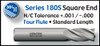UT18005TC |   5/64x1/4x1-1/2 4FL SQ NC EM TC   TiCn Coated