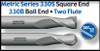 UT30976TA |   9x22x63MM 2FL BN CARB EM TiAlN   TiAlN Coated