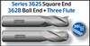 UT36324TN |   3/8x1x2-1/2 3FLT BN SC EM TiN   TiN Coated
