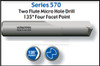 UT57177TN |   "Q" 135PT CARB MICRO DRILL TiN   TiN Coated