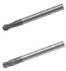 MICRO 100 |   HMBM-080-2 End Mill (Metric) - 2 Fl 30° Hard Milling Ball Nose