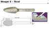 Cobra Carbide EDP 10699      SE-41 Single Cut CRB. Burr