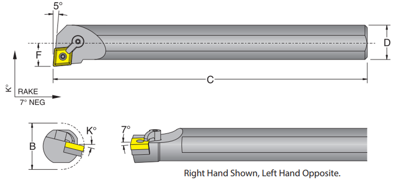 DORIAN TOOL EDP # 55031            S32V-MCLNL-5