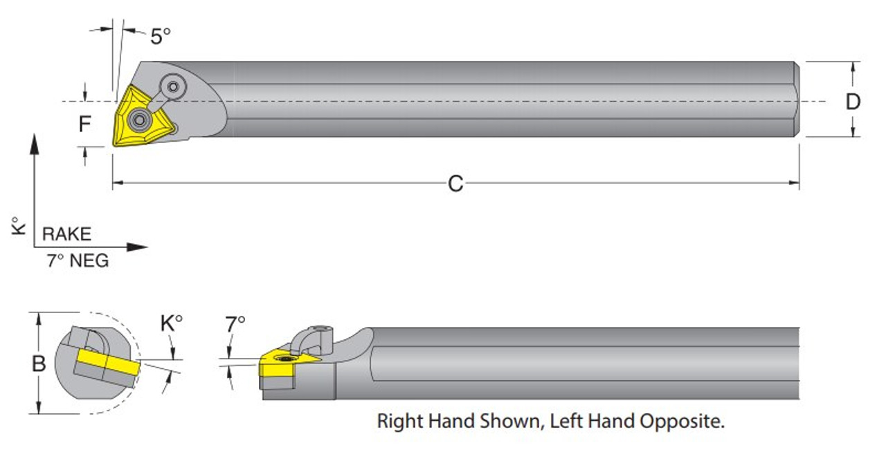 DORIAN TOOL EDP # 55318            S12S-MWLNR-3