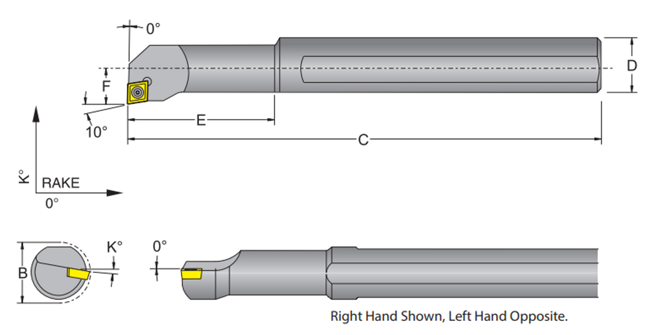 DORIAN TOOL EDP # 55423            S12S-SCFCL-3