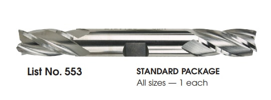 MORSE CUTTING TOOLS EDP: 88222     DESCRIPTION: 553 15/32 X 1/2 4FL DE C/C HSS BRT