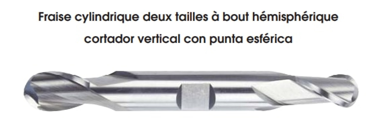 MORSE CUTTING TOOLS EDP: 43167     DESCRIPTION: 1889 1/2 X 1/2 2FL DE BALL HSS BRT