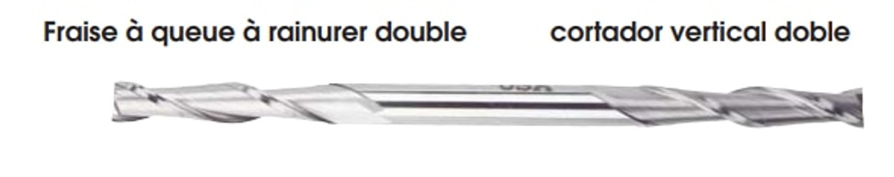 MORSE CUTTING TOOLS EDP: 43253     DESCRIPTION: 1894 1/8 X 3/16 2FL DE HSS BRT