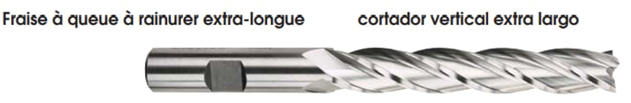 MORSE CUTTING TOOLS EDP: 43828     DESCRIPTION: 1901 3/8 X 3/8 4FL SE XLG HSS BRT