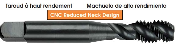 MORSE CUTTING TOOLS EDP: 30300     DESCRIPTION: 2096 HPT 3/8-24 SP/FL H3 3FL BLK