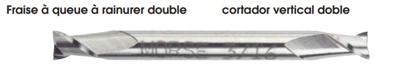 MORSE CUTTING TOOLS EDP: 44329     DESCRIPTION: 4571 5/64 X 3/16 2FL DE STUB HSS