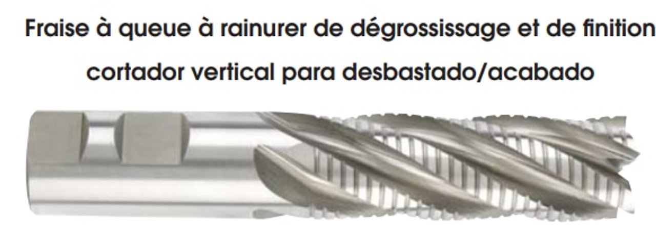 MORSE CUTTING TOOLS EDP: 45142     DESCRIPTION: 4640 1" X 1" 5FL RUF/FIN C/C