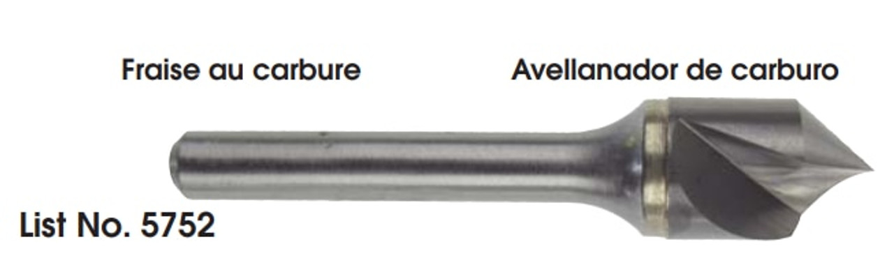 MORSE CUTTING TOOLS EDP: 56108     DESCRIPTION: 5752 3/8" 82' 1FL CTSK SC