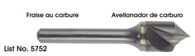 MORSE CUTTING TOOLS EDP: 56109     DESCRIPTION: 5752 3/8" 90' 1FL CTSK SC