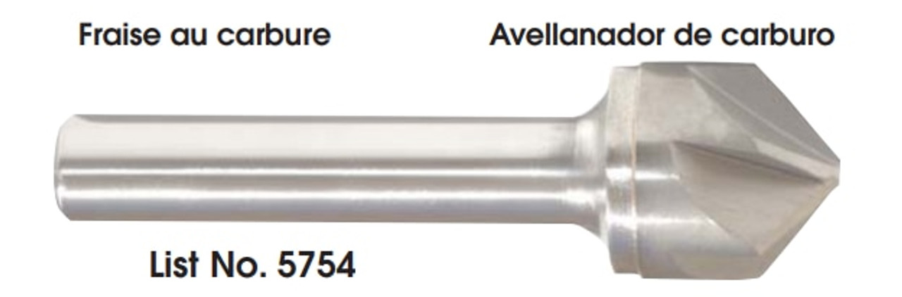 MORSE CUTTING TOOLS EDP: 56151     DESCRIPTION: 5754 1-1/4" 90' 6FL CTSK SC